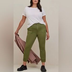 Torrid Olive Green Twill Pants